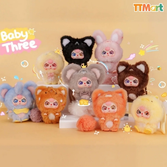 Baby Three Mini Hug Plush Pendant Series Chick 🐥 Chu Chu Wanna Hug Hug Chicken - Picture 7 of 7